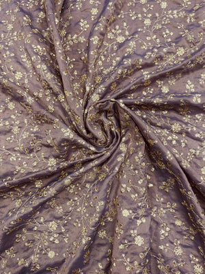 Mauve Embroidered
