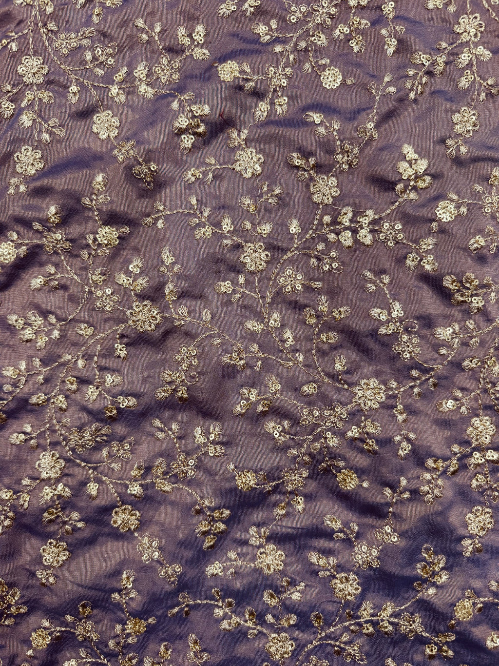 Mauve Embroidered