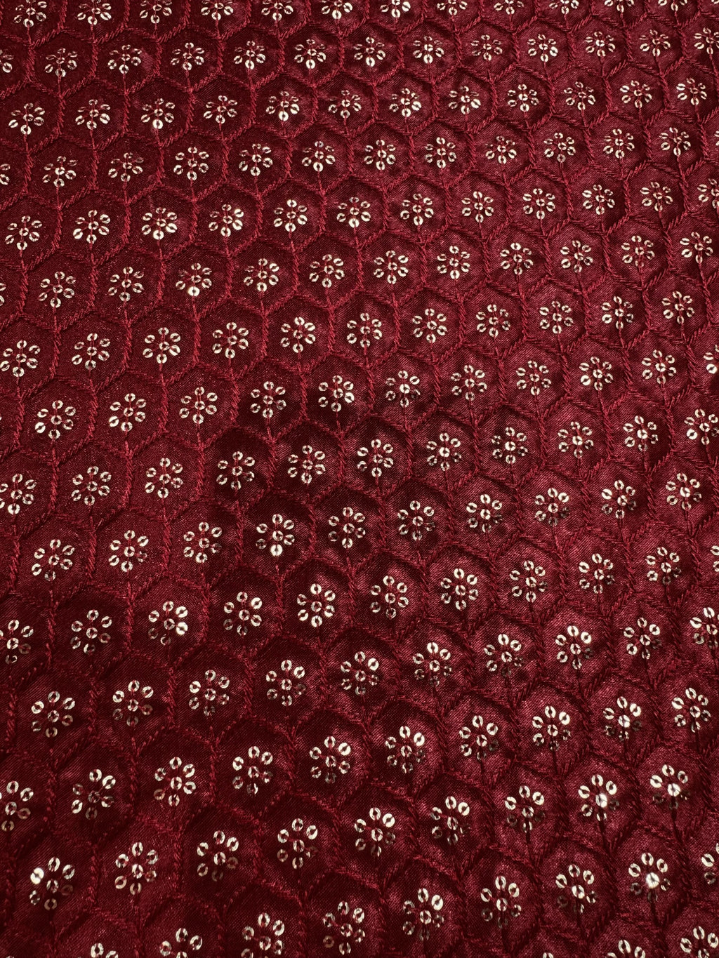 Maroon Embroidery