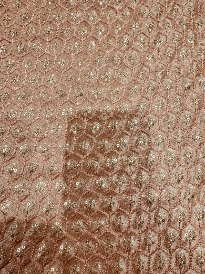 Peach Embroidery