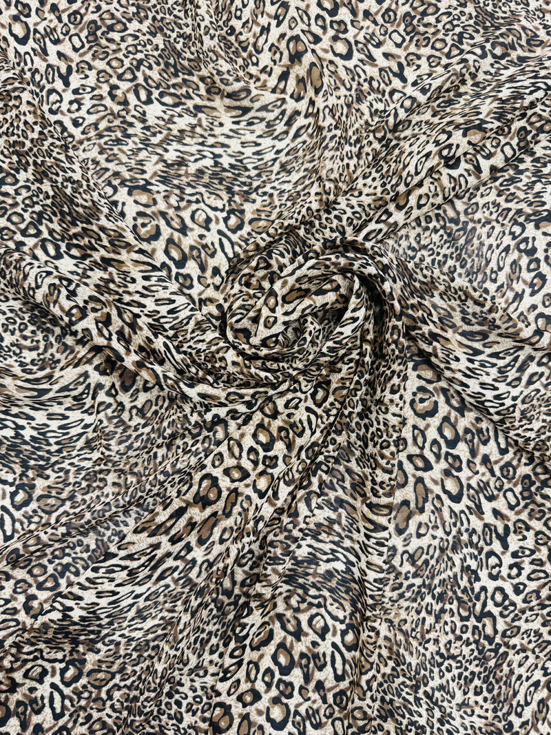 Georgette Leopard Print