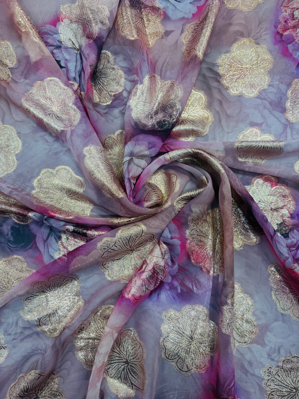 Georgette Jacquard Digital Print