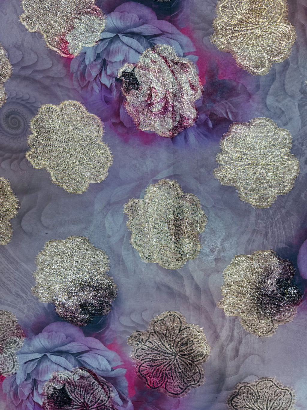 Georgette Jacquard Digital Print
