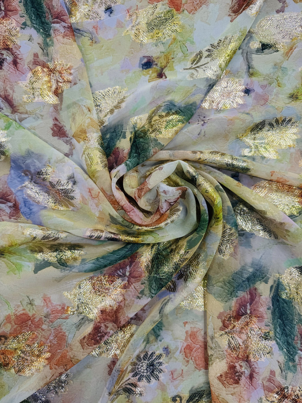Georgette Jacquard Digital Print