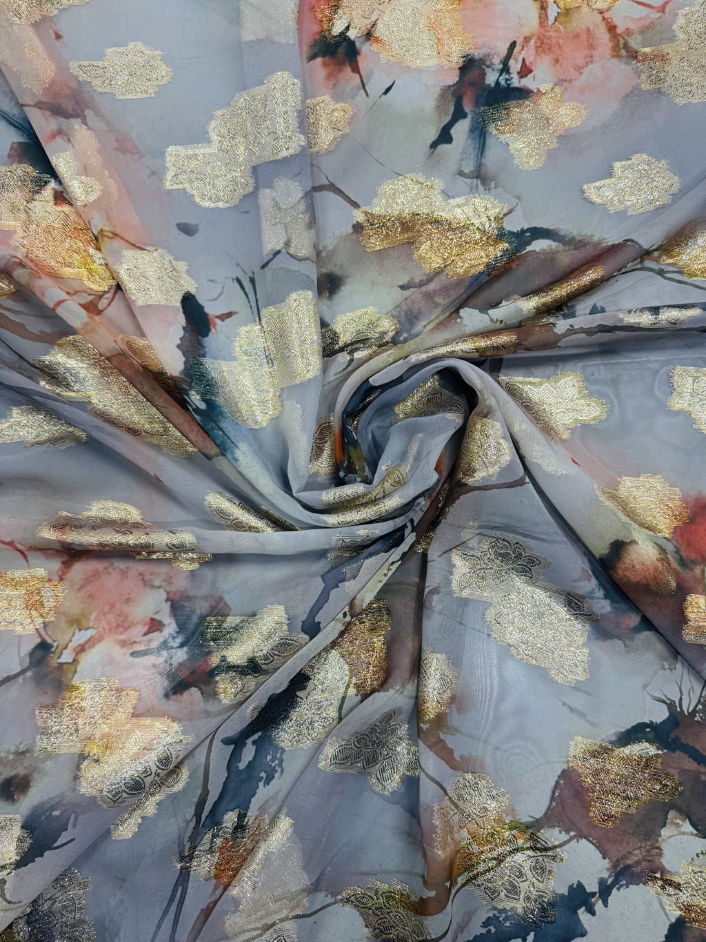 Georgette Jacquard Digital Print