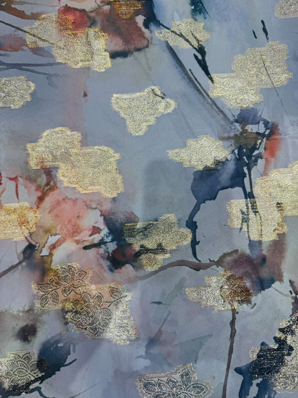 Georgette Jacquard Digital Print
