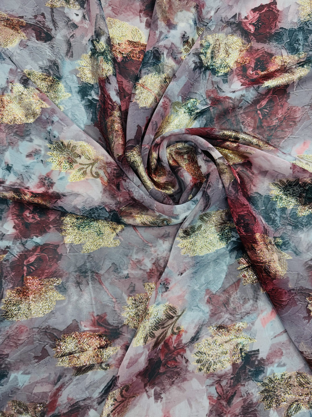 Georgette Jacquard Digital Print