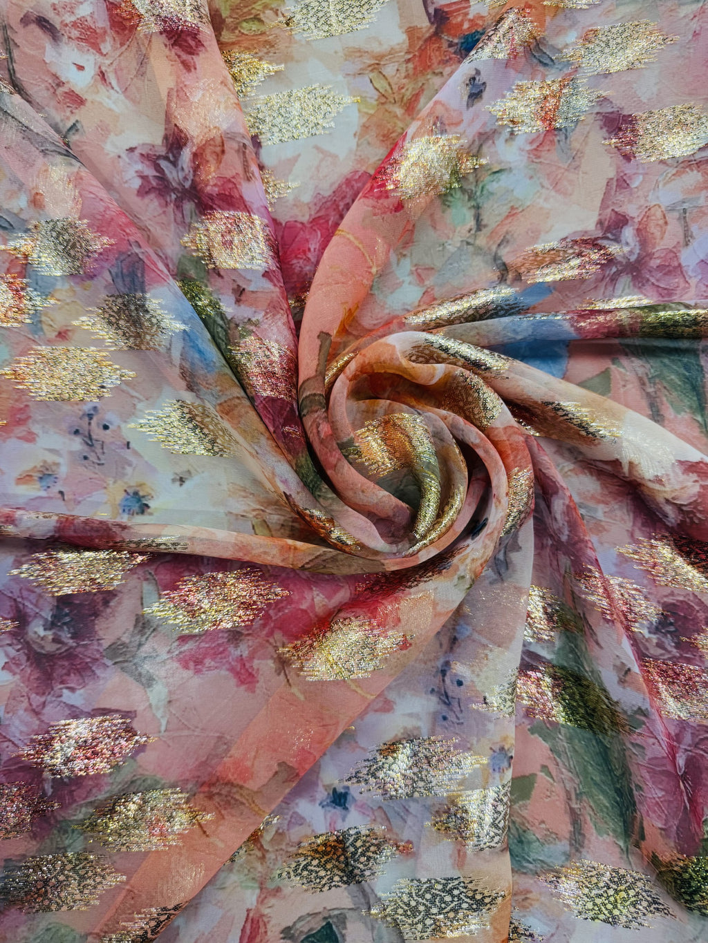 Georgette Jacquard Digital Print