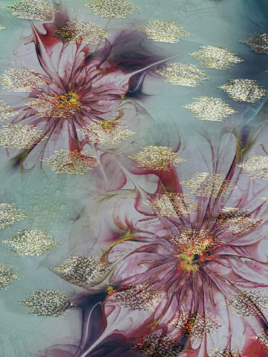 Georgette Jacquard Digital Print