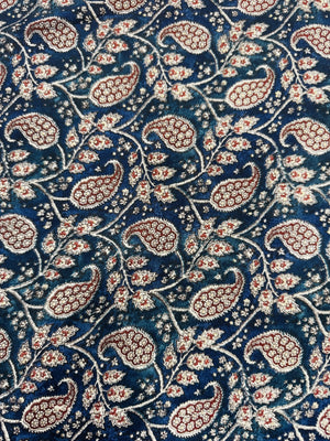 Rayon Navy Paisley