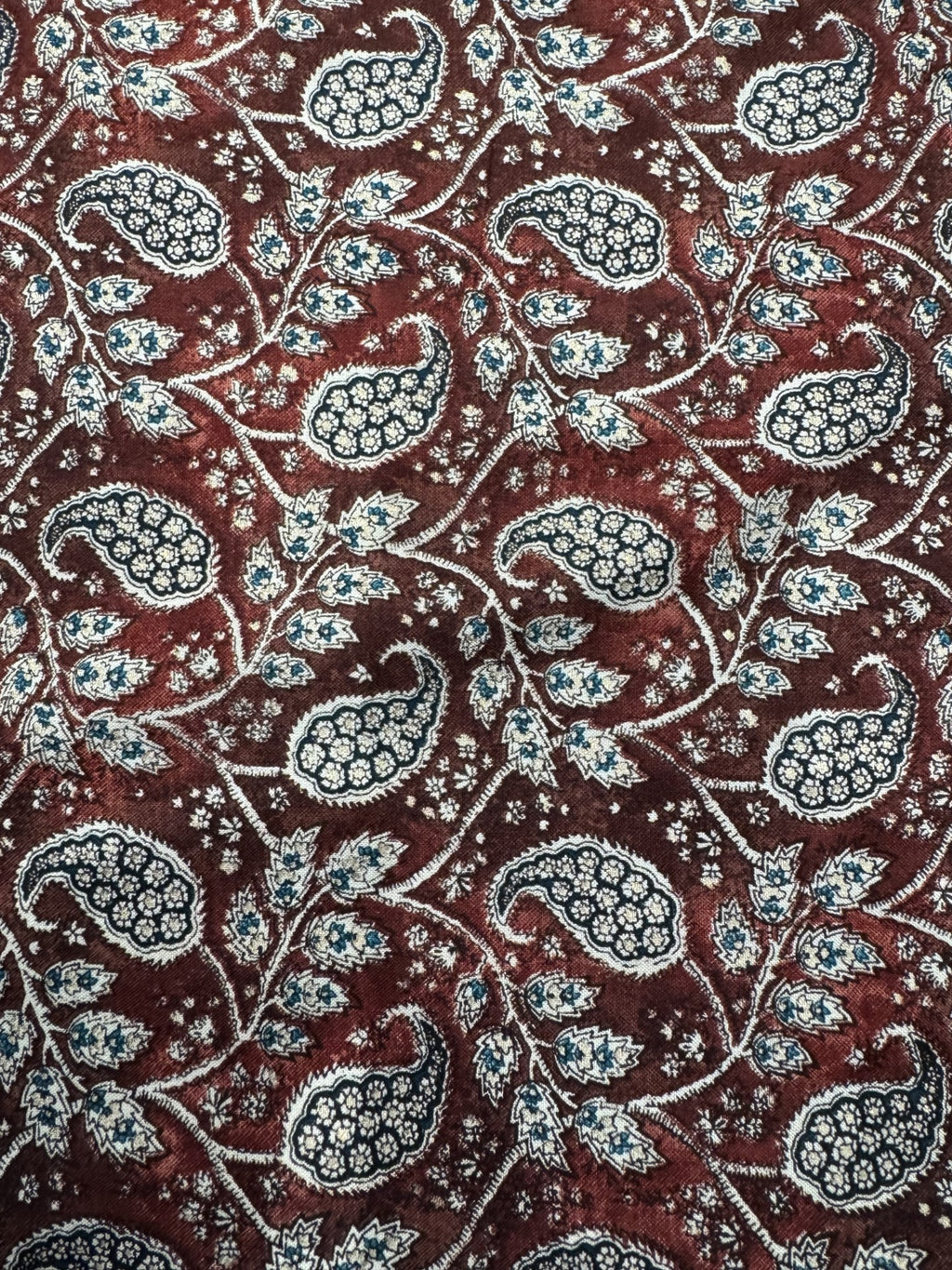 Rayon Rust Paisley