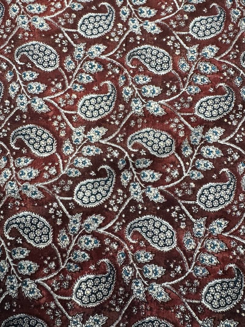 Rayon Rust Paisley