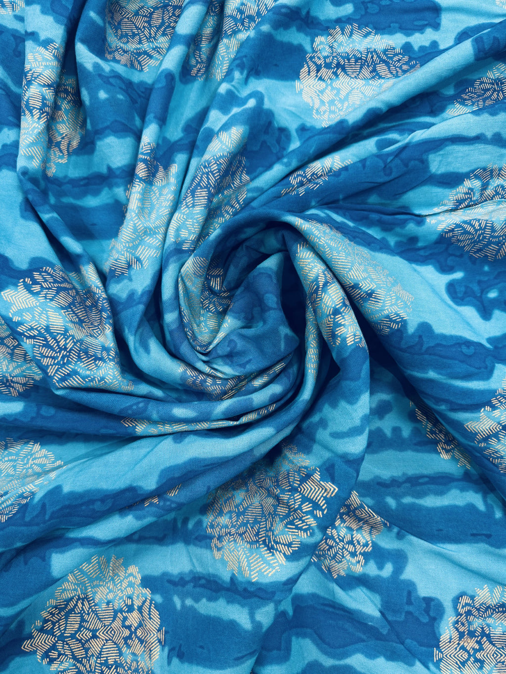 Rayon Blue Tie-dye HL