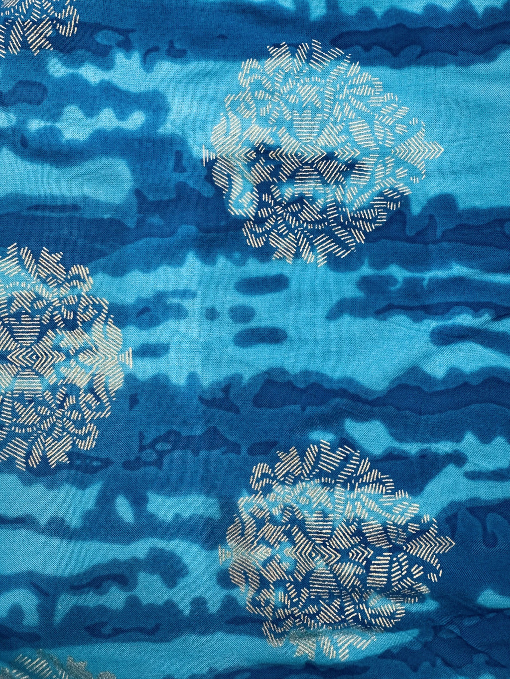 Rayon Blue Tie-dye HL