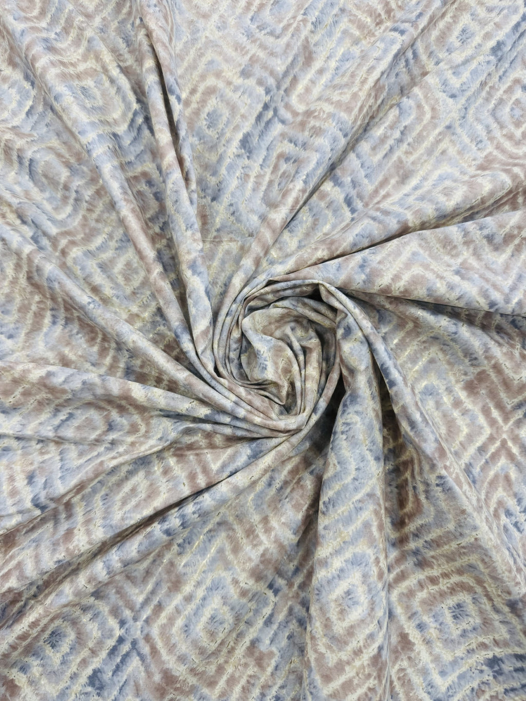 Rayon Grey Foil Print