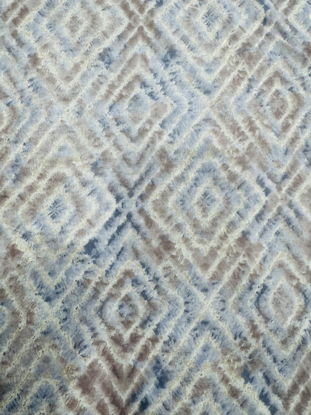 Rayon Grey Foil Print