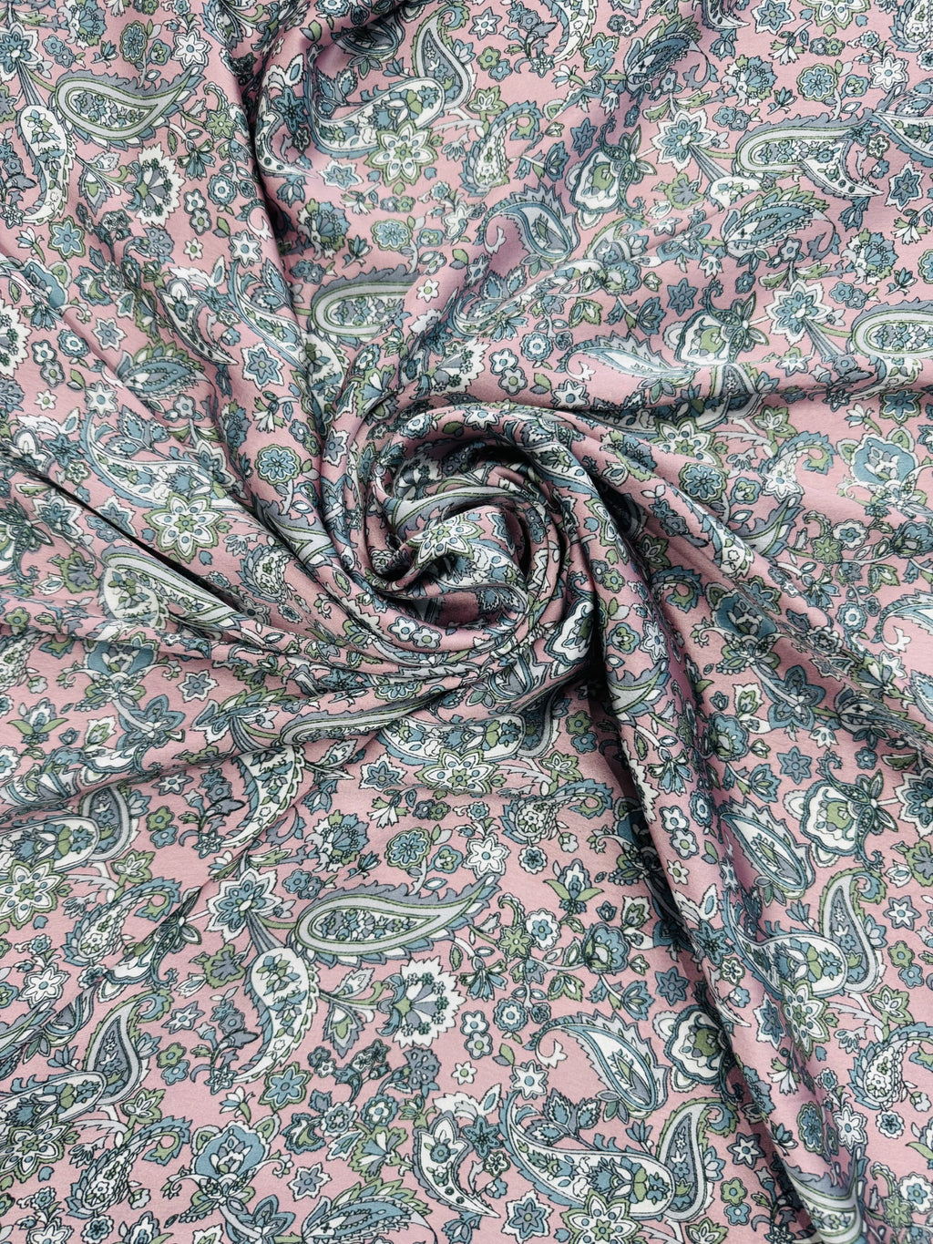 Satin Pink Printed