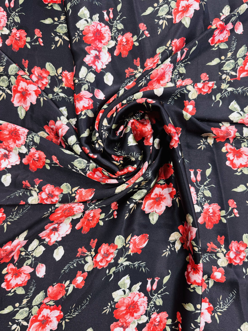 Satin Black Printed