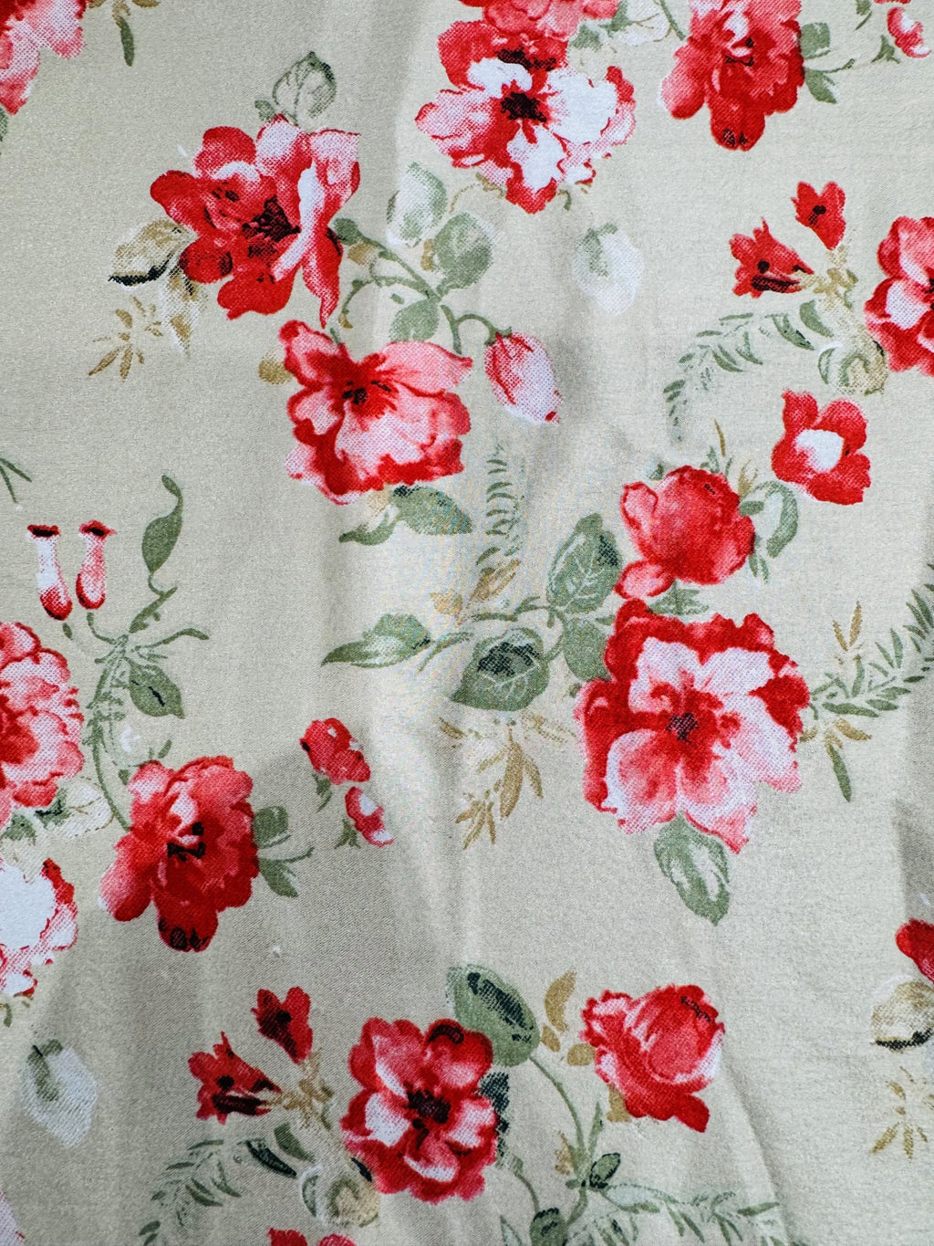 Satin Beige Printed