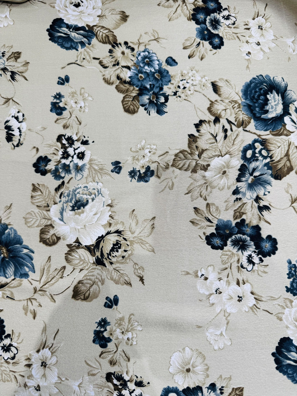 Satin Beige Printed