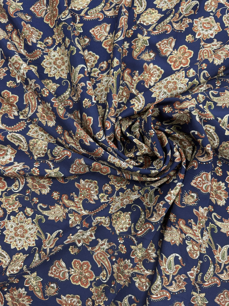 Printed Navy/Beige
