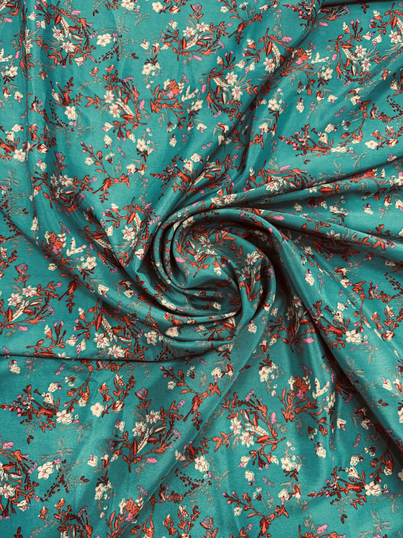 Printed Teal