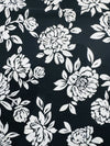 Printed Black/White Floral