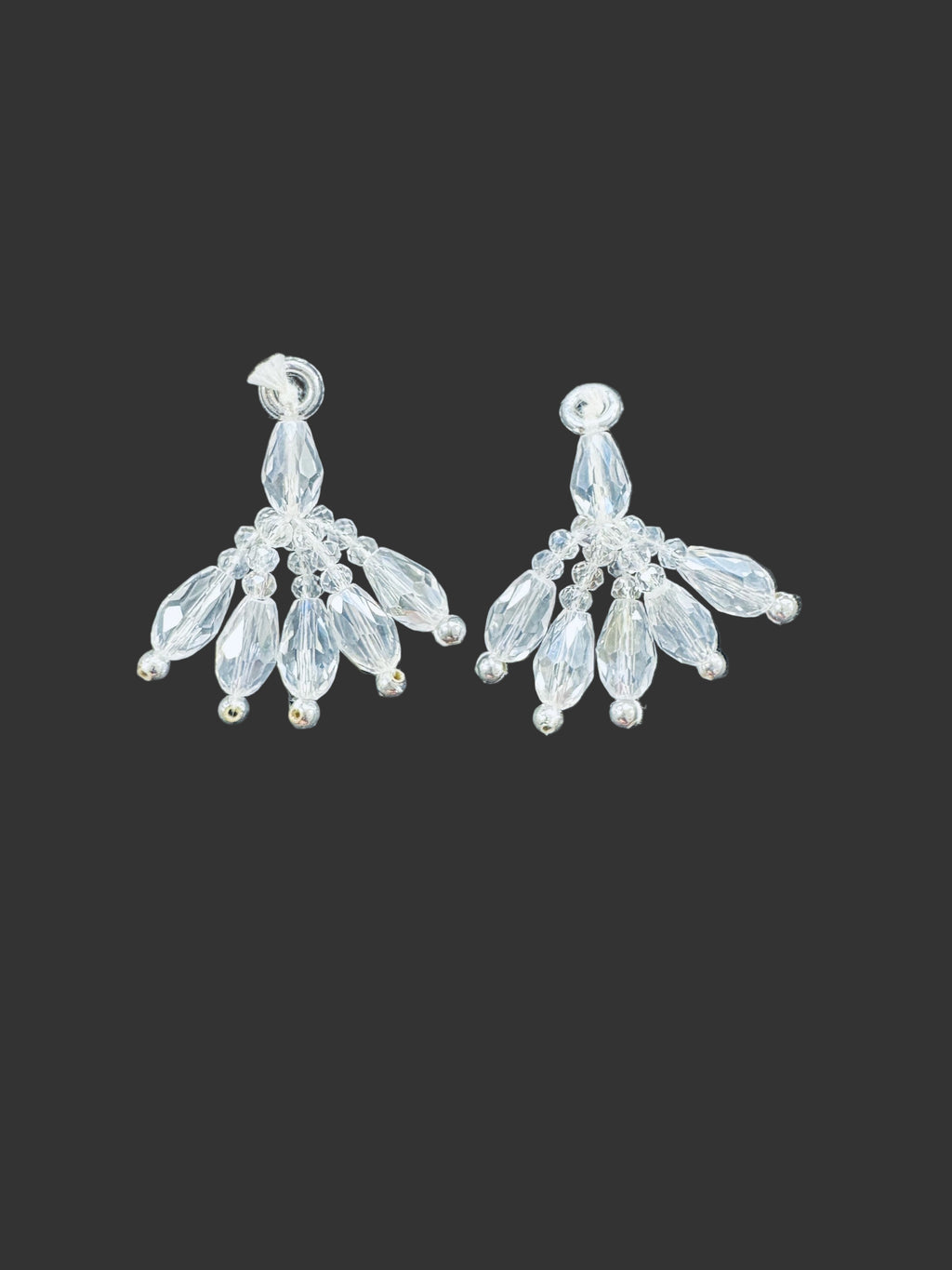 Tassels Silver Crystal
