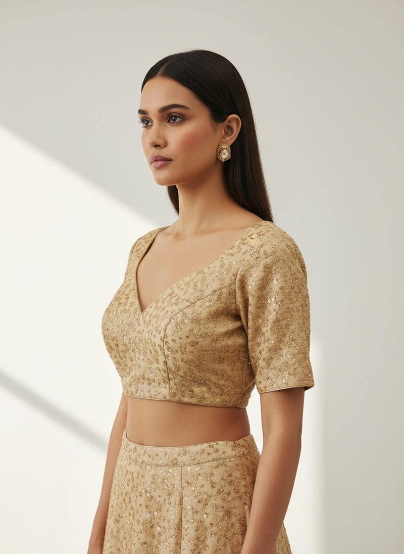 Gold Blouse VFJKP-118