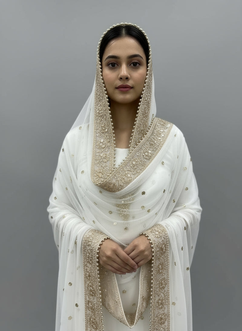 Dupatta White