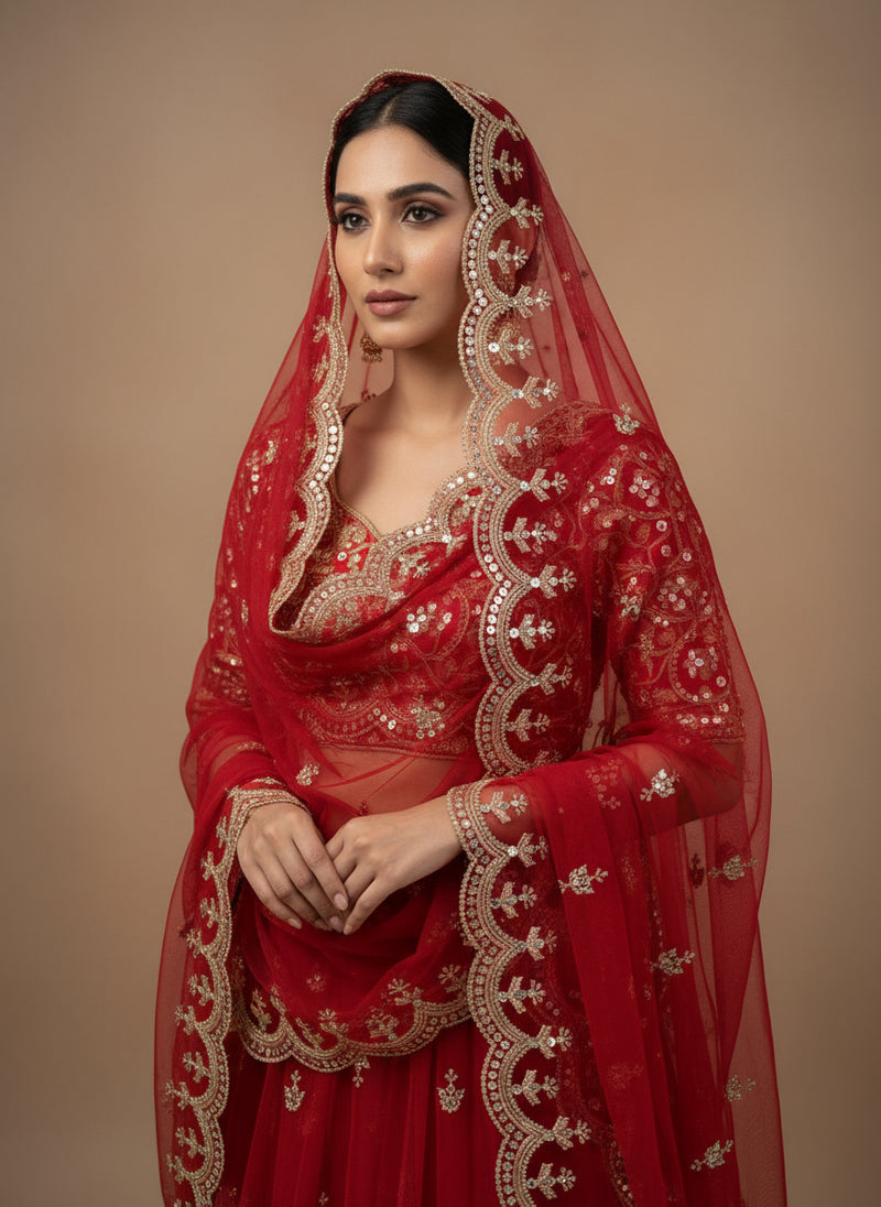 Dupatta Red