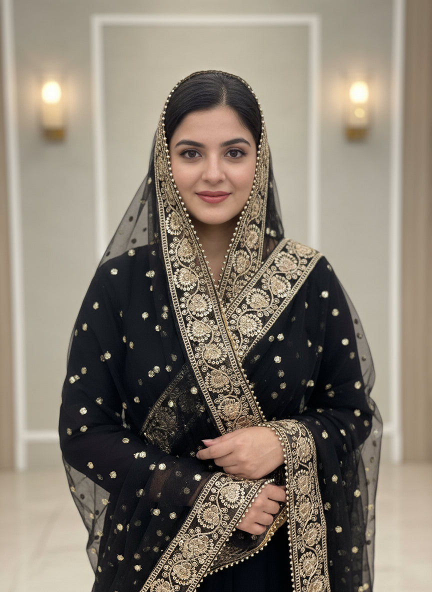 Dupatta Black