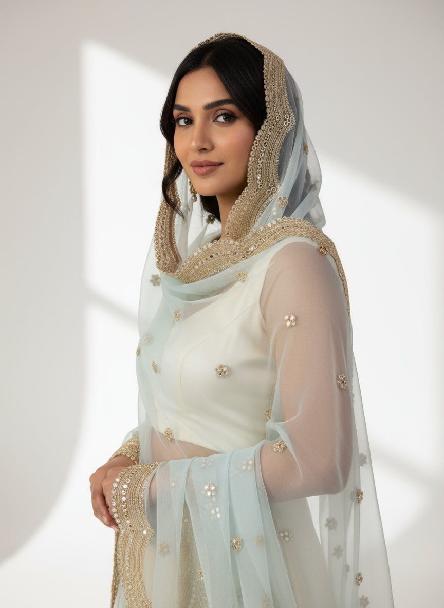 Dupatta Sky-blue