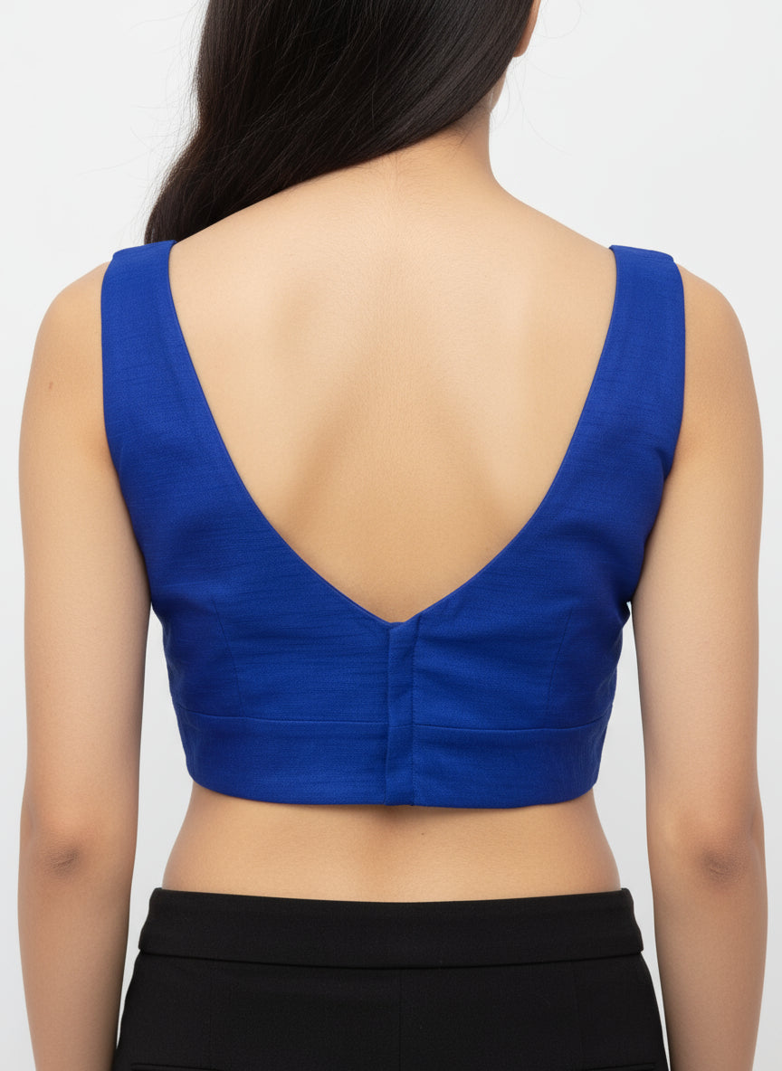 Royal Blue Blouse