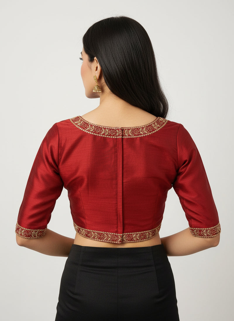 Maroon Blouse