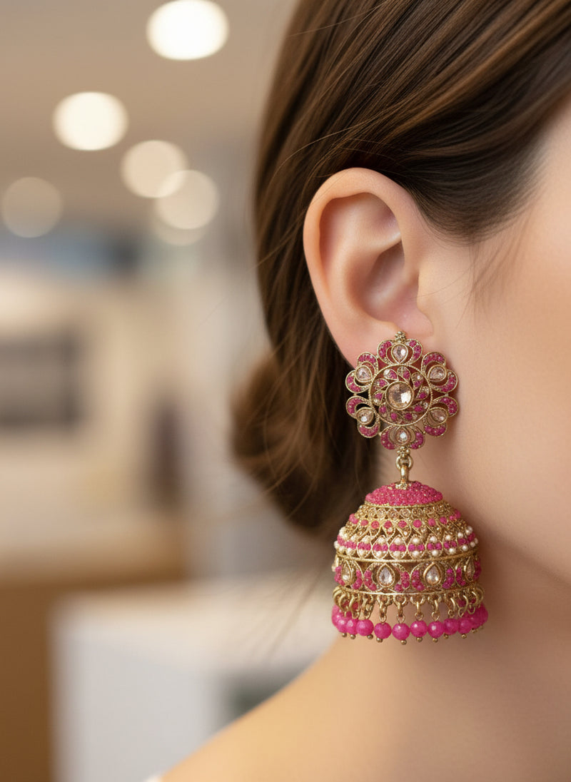 Pink Jhumki