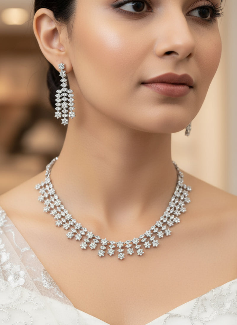 Silver A.D. Set with Earrings