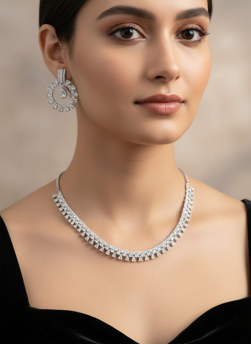 Silver A.D. Set with Earrings