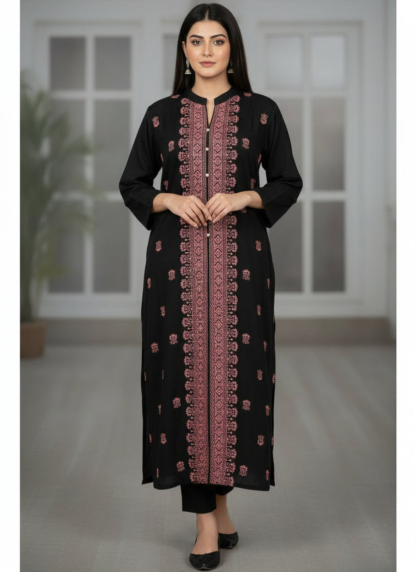 Kurti with Cross Stitch Embroidery