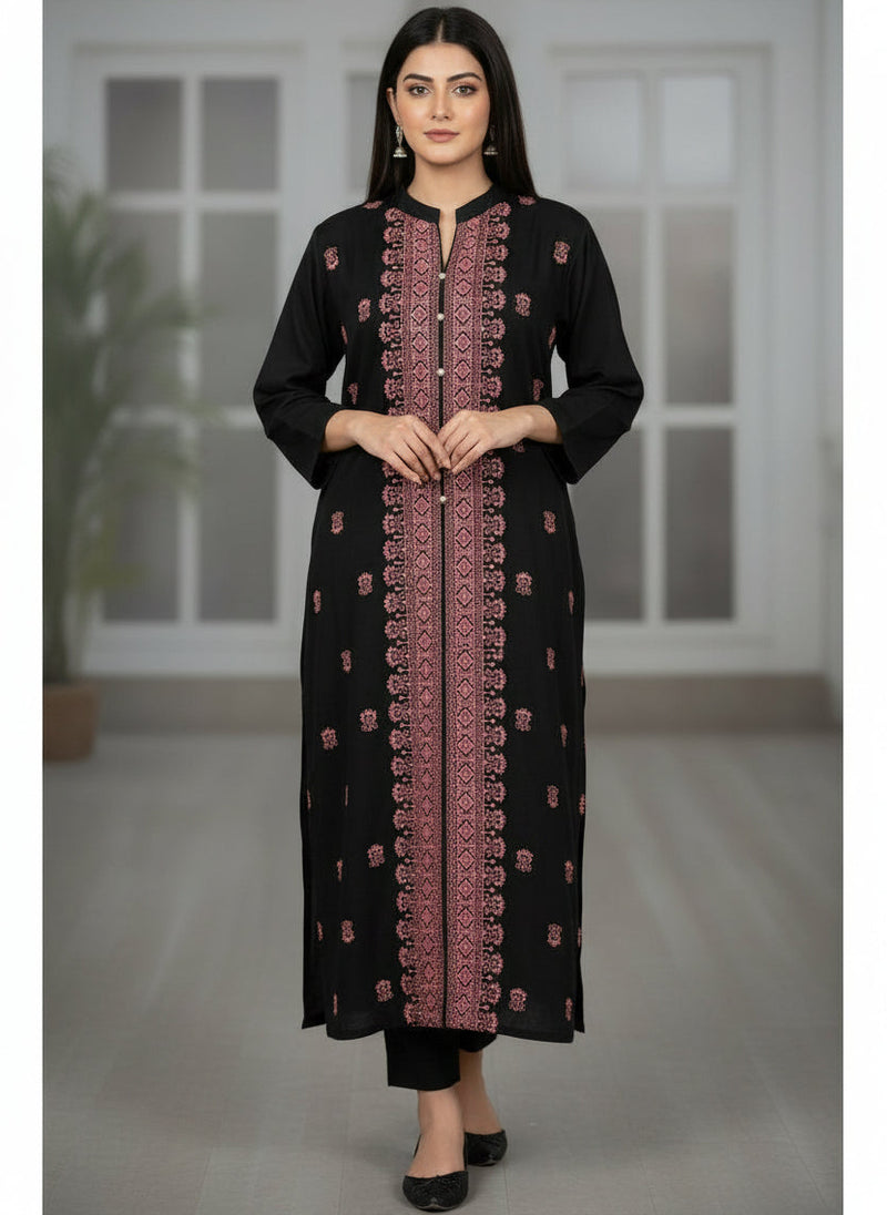 Kurti with Cross Stitch Embroidery