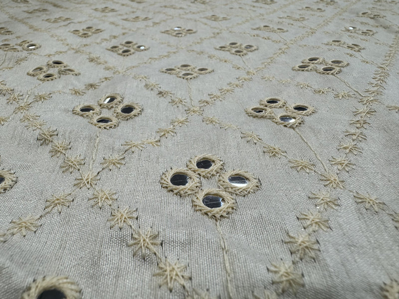 Cream/Mirror Embroidery