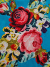 Floral Digital Print (Turquoise)