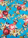 Floral Digital Print (Turquoise)