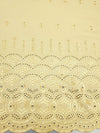 Fawn Eyelet Border