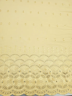 Fawn Eyelet Border