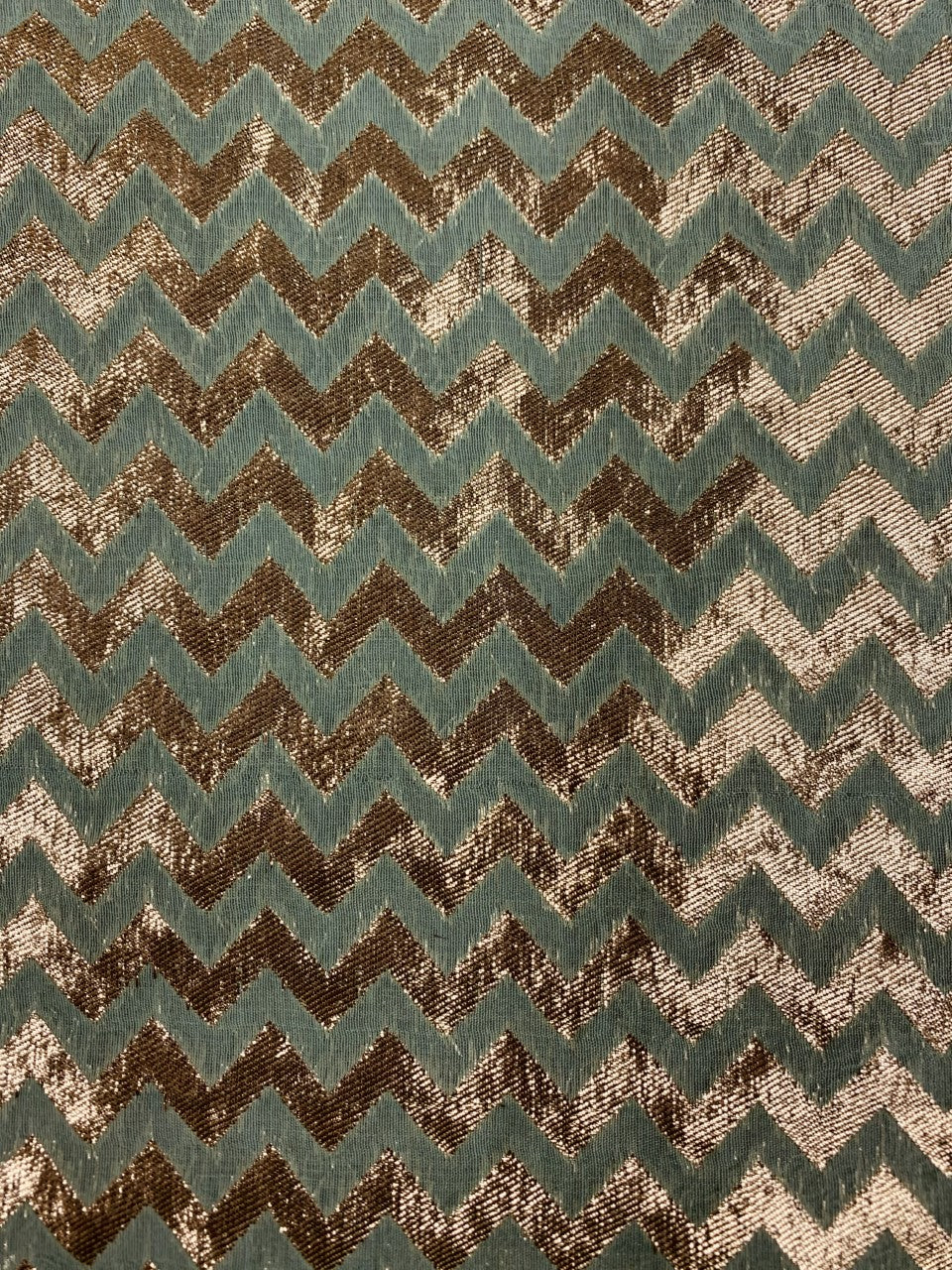 Brocade Mint Zigzag