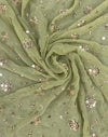 Green Multi Embroidery