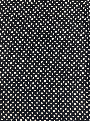 Satin Black/White Polka Dot #1