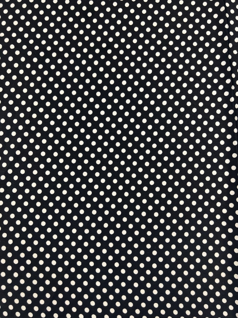 Satin Black/White Polka Dot #1