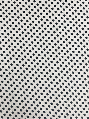 Satin White/Black Polka Dot #1